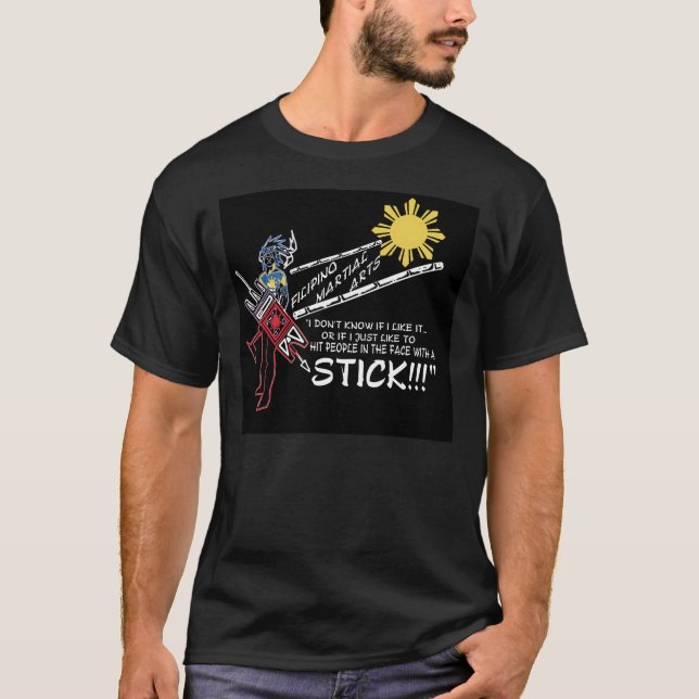 T-shirt Estilo do humor Face2stick de LFS-Kali FMA (Frente)