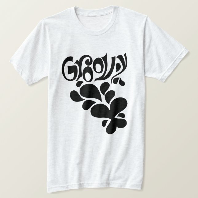 T-shirt Estilo Hippie da Borboleta Groovy (Frente do Design)
