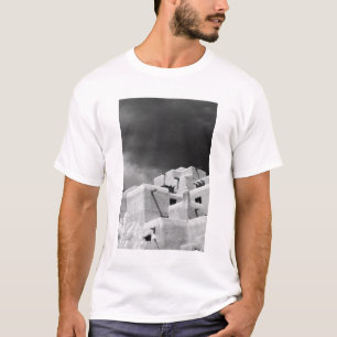 T-shirt Estilo Pueblo Inn adobe em Loretto, Santa Fe, Novo