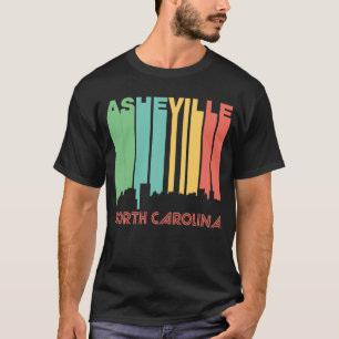 T-shirt Estilo retro Asheville North Carolina Skylin dos