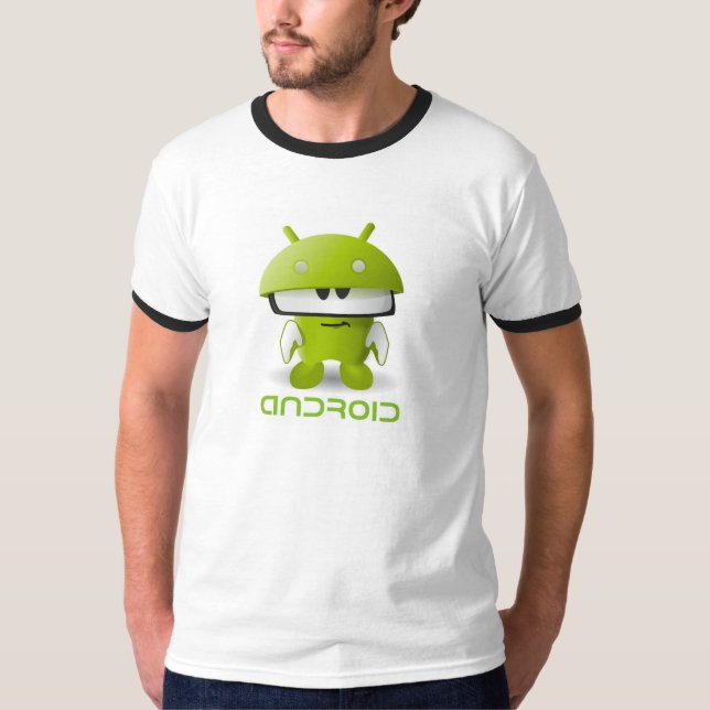 T-shirt Estilo retro do Android (Frente)