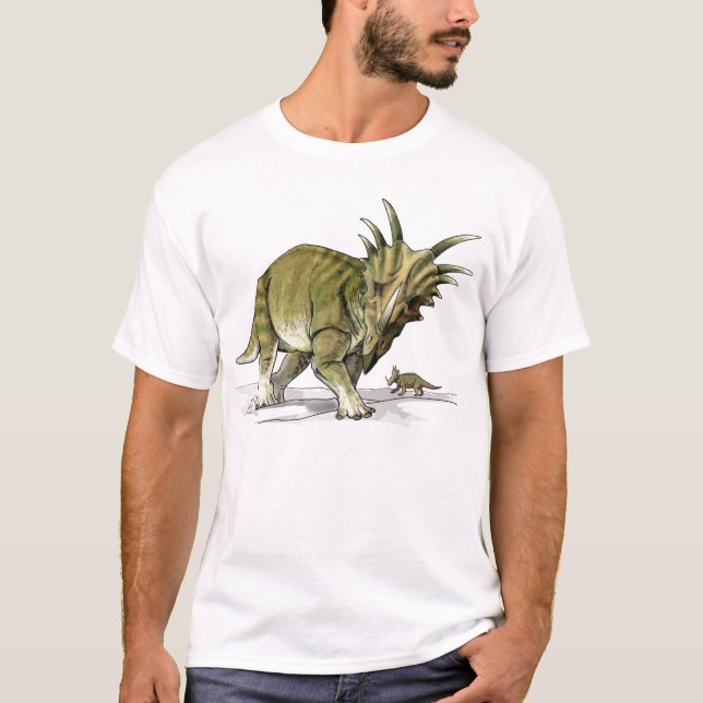 T-shirt Estíracossauro - Dinossauro Cretácico (Frente)