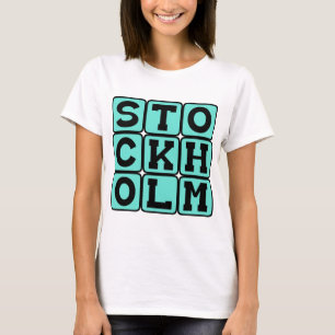 T-shirt Estocolmo, Capital da Suécia