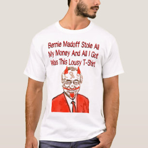 T-shirt Estola de Bernie Madoff todo meu dinheiro