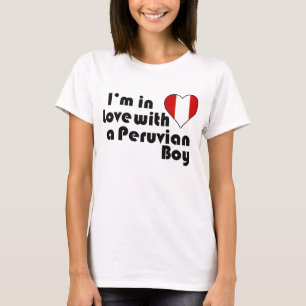 T-shirt Estou apaixonado por um garoto peruano