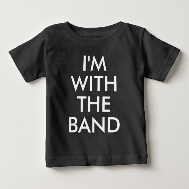 T-shirt Estou com a banda | Crianças Camiseta-bebê (Frente)