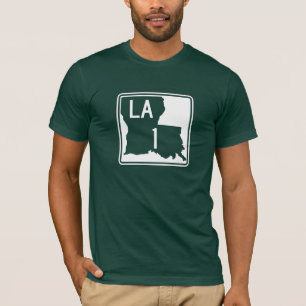 T-shirt Estrada 1, Louisiana, EUA
