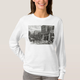 T-shirt Estrada de ferro elevado na rua de Greenwich, New