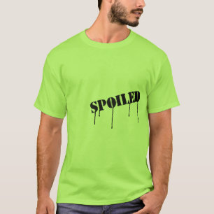 T-shirt "estragado" da pintura do gotejamento