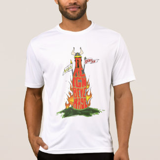 T-shirt estrangeiro da equipe do serviço da bebida