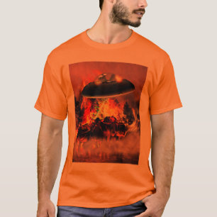 T-shirt estrangeiro do BBQ