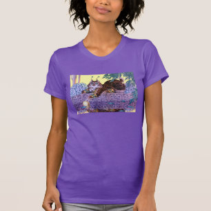 T-shirt estrangeiro do gatinho