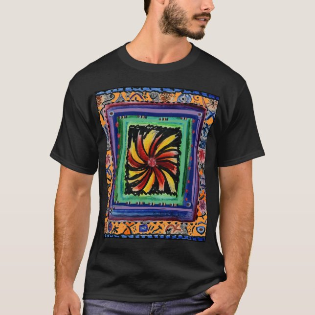 T-shirt Estranho e Sharp nenhum comentário (Frente)