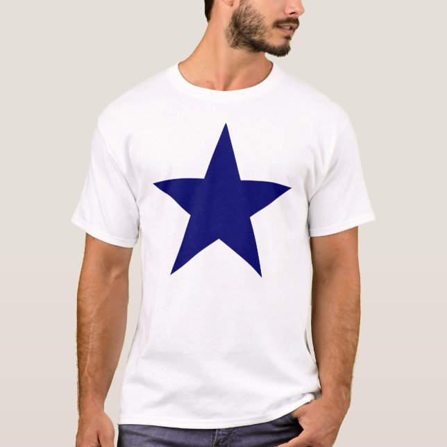 T-shirt Estrela azul grande (Frente)