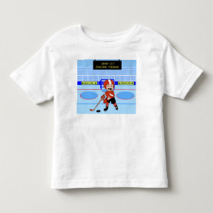 T-shirt Estrela bonito personalizada do hóquei em gelo