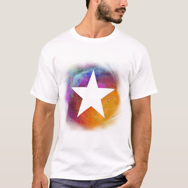 T-shirt Estrela Branca (Frente)
