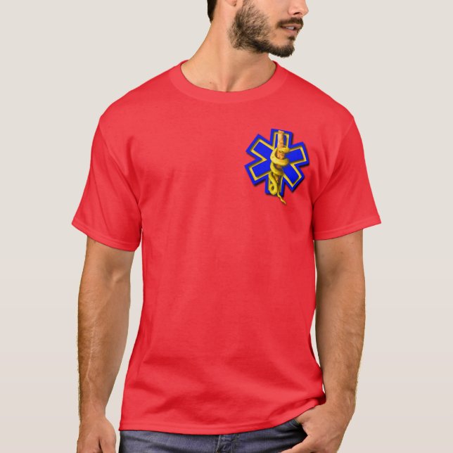 T-shirt Estrela da vida EMS (Frente)