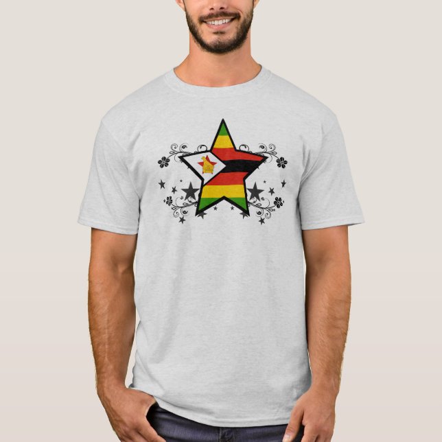 T-shirt Estrela de Zimbabwe (Frente)