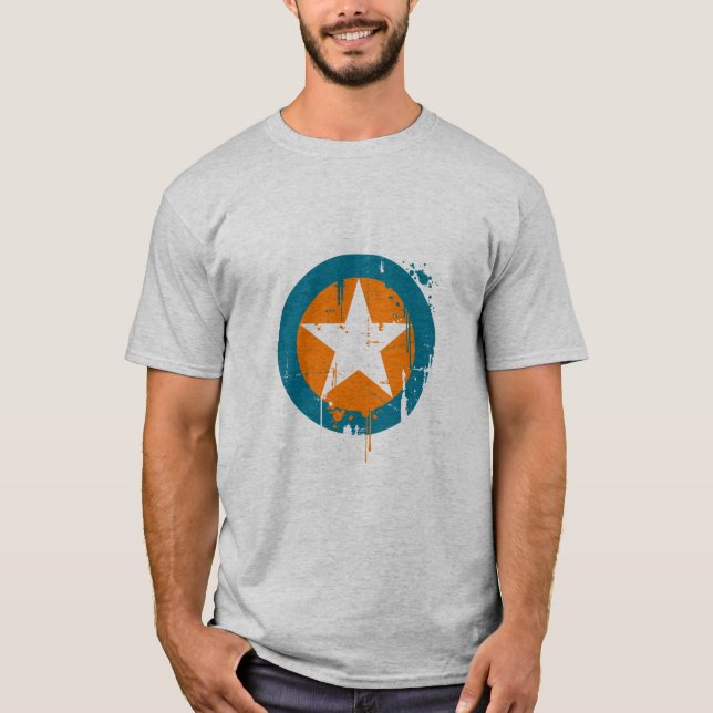 T-shirt estrela do grunge (Frente)