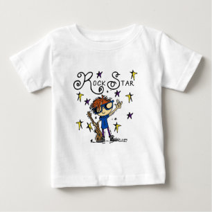 T-shirt Estrela do rock do menino do Redhead