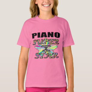T-shirt Estrela mundial do piano