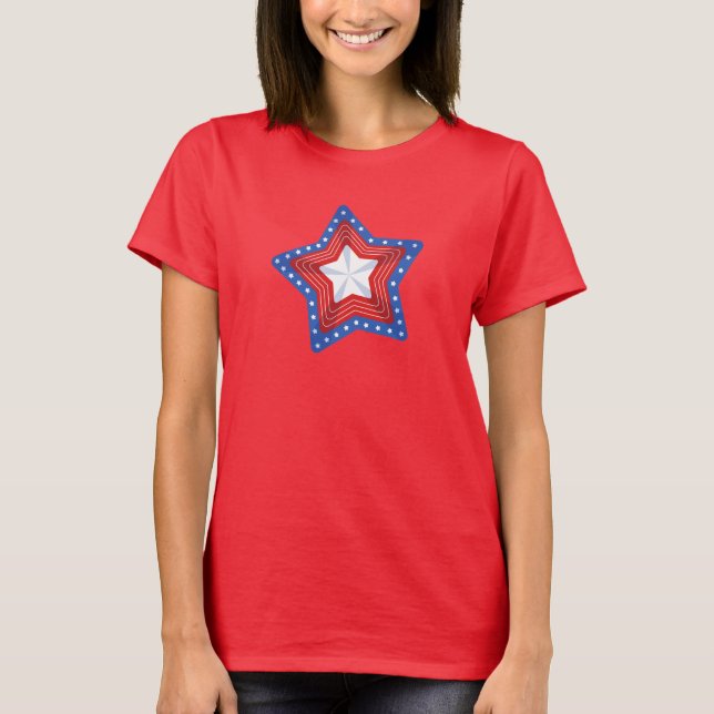T-Shirt estrela Patriótica (Frente)