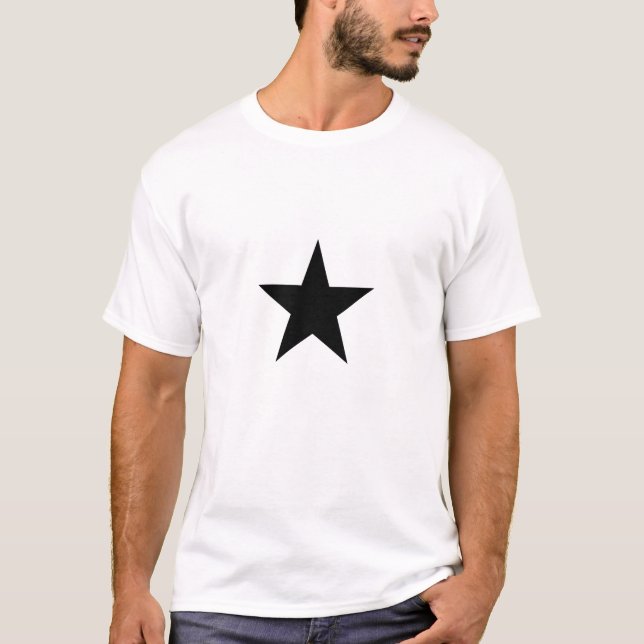 T-shirt Estrela preta (Frente)
