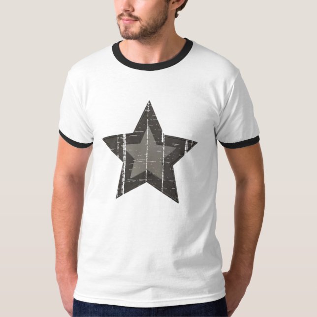 T-shirt Estrela preta 2 (Frente)