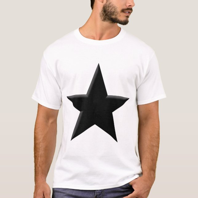 T-shirt Estrela - Preto (Frente)