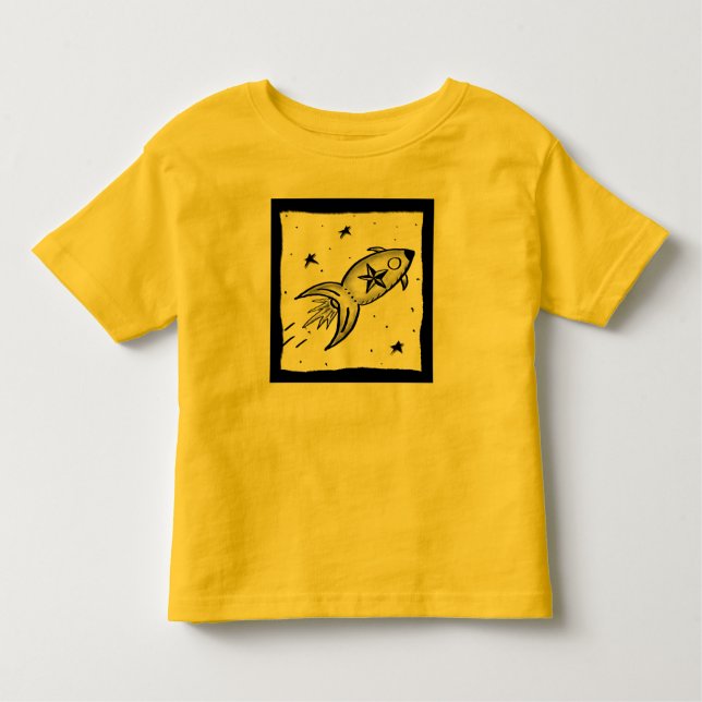 T-shirt Estrela Rocketship - nd (Frente)