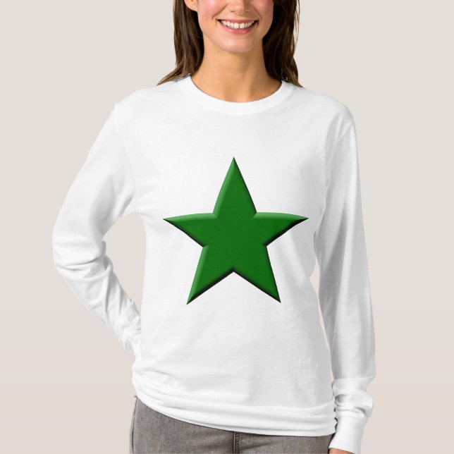 T-shirt Estrela - Verde Escuro (Frente)