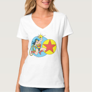 T-shirt Estrela Vermelha da Mulher Maravilha