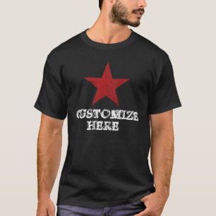 T-SHIRT ESTRELA VERMELHA - PERSONALIZE