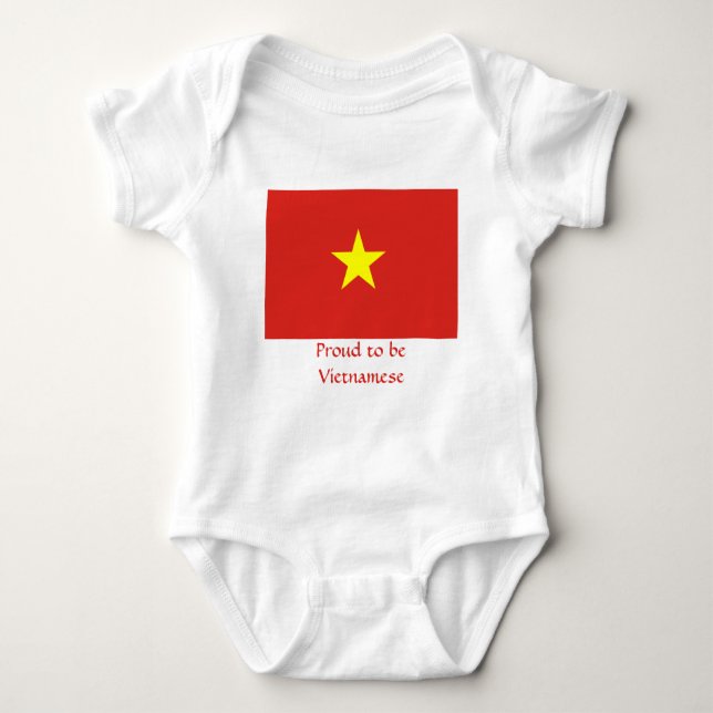 T-shirt Estrela vietnamita com bandeira do Vietname (Frente)