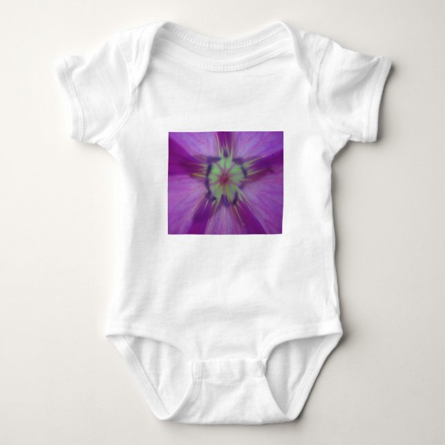T-shirt Estrela violeta amarelo de flor (Frente)