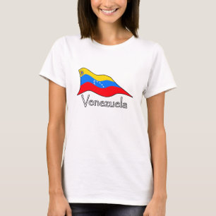 T-shirt Estrelas da bandeira 7 de Venezuela e brasão