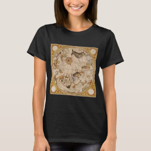 T-shirt Estrelas da Constelação Céu do Sul Astronomia Vint