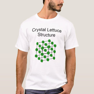 T-shirt Estrutura de cristal da alface