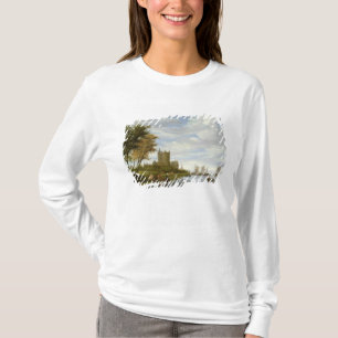 T-shirt Estuário do rio com um castelo