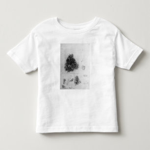 T-shirt Estudo para o Virgin e a criança com St Anne