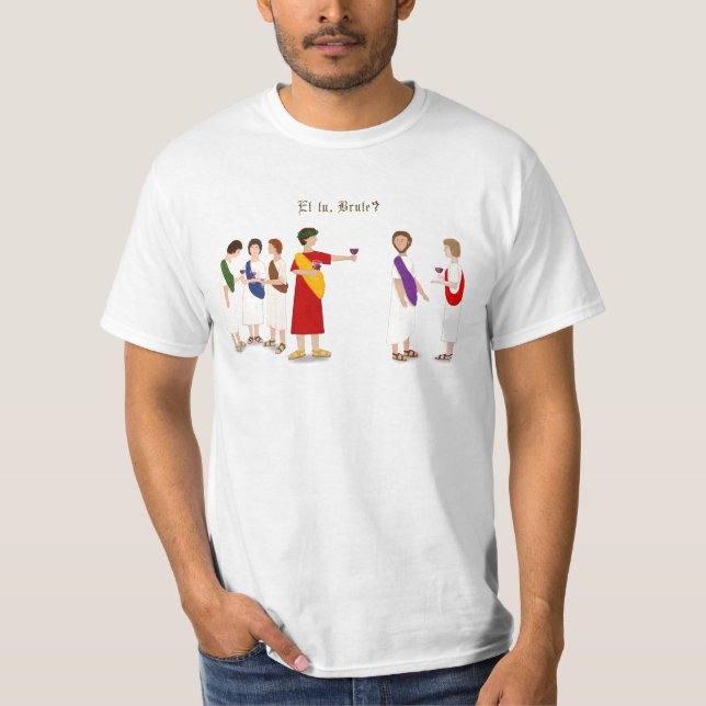 T-shirt "Et Tu Brute?" Júlio César numa Festa (Frente)