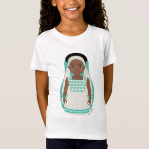 T-shirt etíope das meninas de Matryoshka da menin