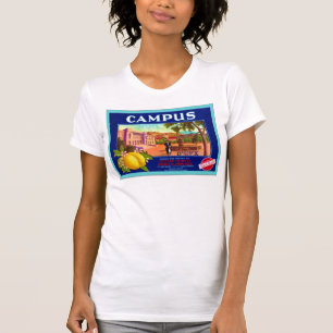 T-shirt Etiqueta da caixa da fruta do vintage do ~ dos