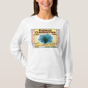T-shirt Etiqueta de marca dos arandos de Eatmor da urze
