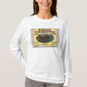 T-shirt Etiqueta de marca dos arandos de Monmouth Eatmor
