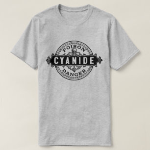 T-shirt Etiqueta de Veneno do Estilo de Imagem do Cyanide