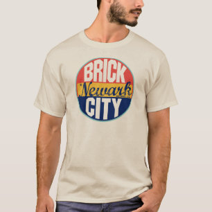 T-shirt Etiqueta do vintage de Newark