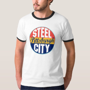 T-shirt Etiqueta do vintage de Pittsburgh