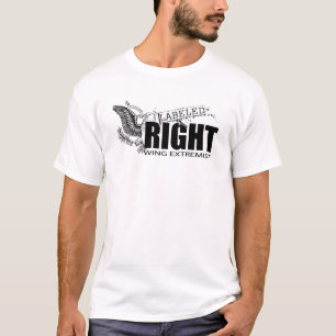 T-shirt ETIQUETADO do EXTREMISTA do DIREITA