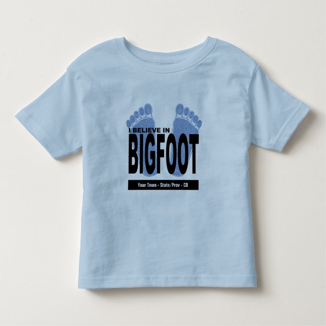 T-shirt Eu acredito em Bigfoot (Frente)